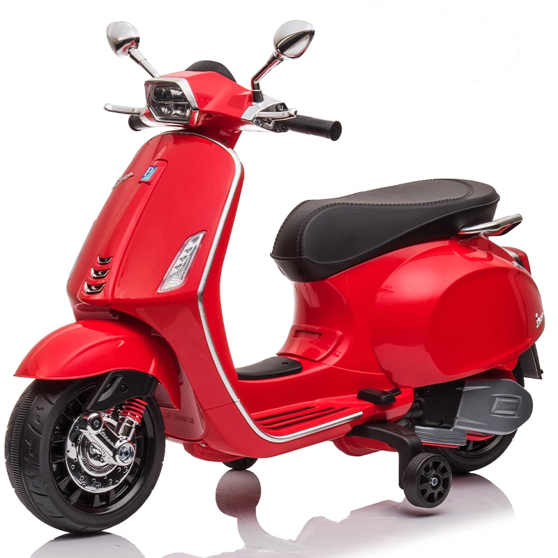 kids ride on electric bike with training wheel licensed 12 volt battery operate baby motorcycle for sale