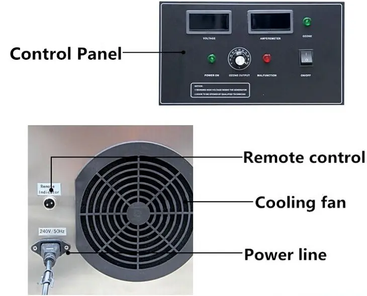 Purified Ozone Producing Device 35g 50g for Fast Food Shop Gas Treatment