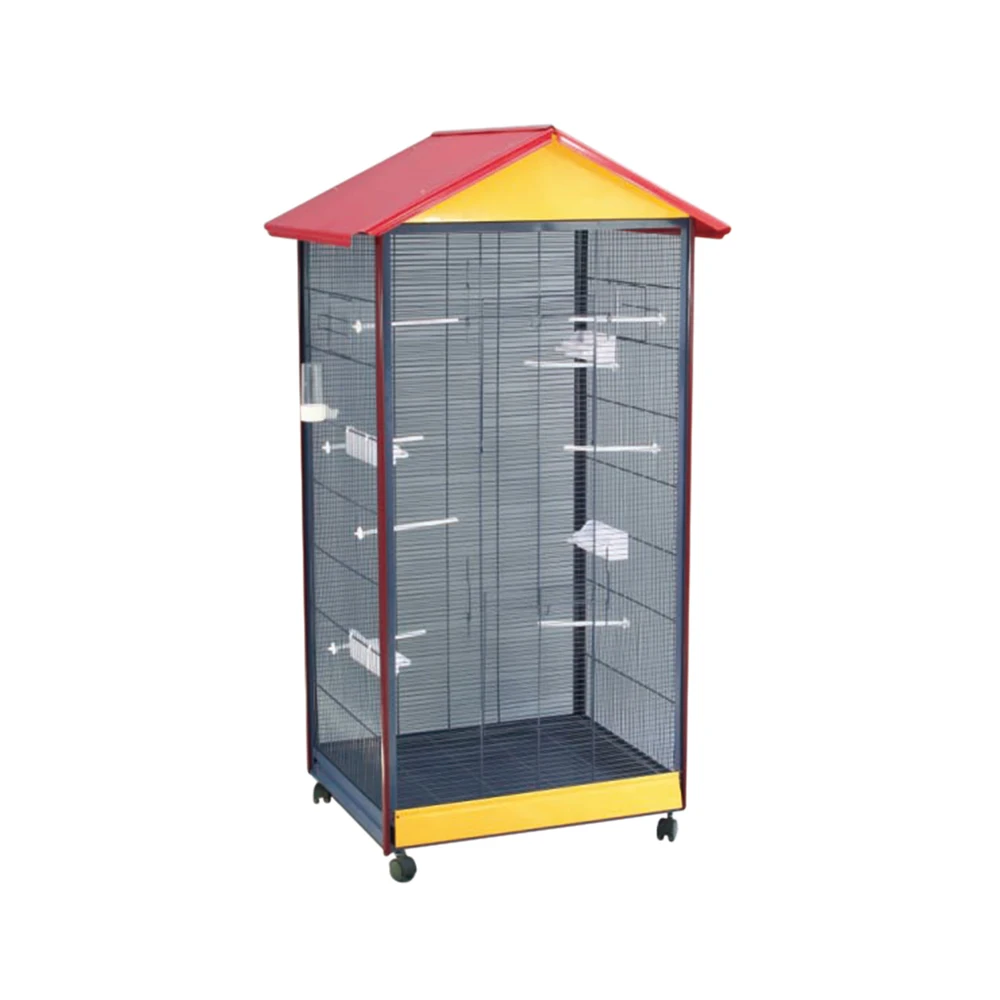 New Arrival Pet Products Spot Large Parrot Bird Cage Metal Encryption Wire Bird Cage Large BirdCage