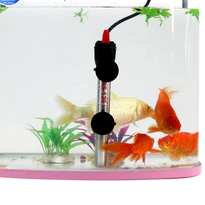 Rs series aquariums accessories Silver stainless steel heating rod  300W 500W Stainless Steel Heater