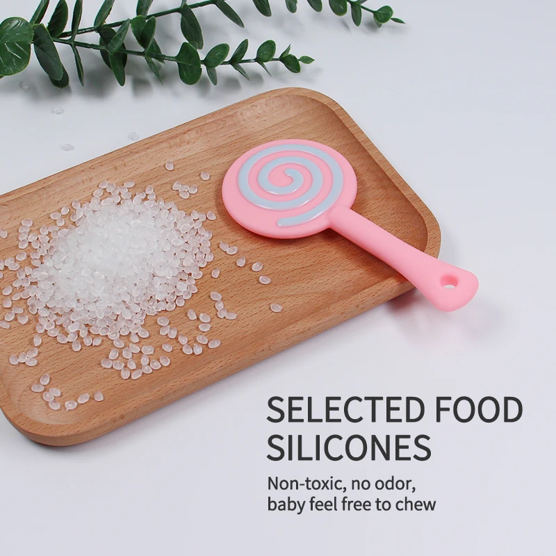 Oem Manufacturer Silicone Baby Teethers Donut Rubber Toy Chewable Teething Toys Silicone Baby Teether