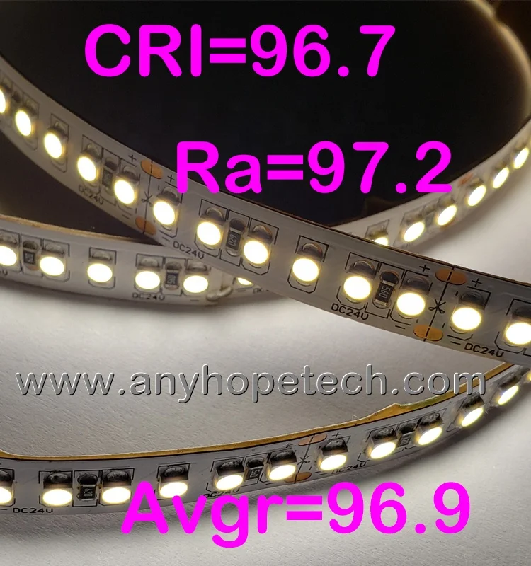 one bin 3 steps CRI 95 CRI 97 CRI 98 R9>98 Full Spectrum LED strip Sunlight led light UL Listed 5 years warranty