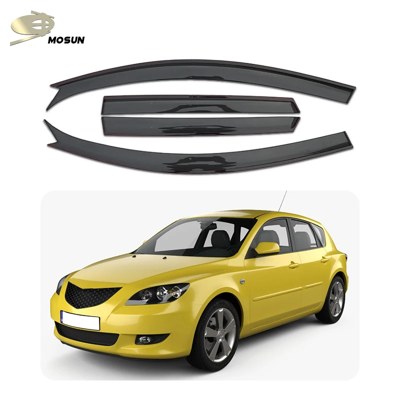 Козырек на окно MOSUN для MAZDA 3 HB хэтчбек 2003-2009 козырек вентиляционное отверстие автомобиля защита от погоды дефлектор ветрозащитный дождя