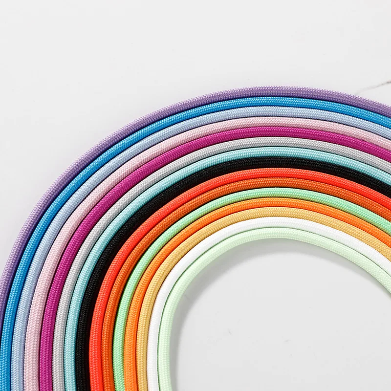 Drip rubber shoelaces 5mm width 160cm round shoe laces colorful rope shoelaces for shoes