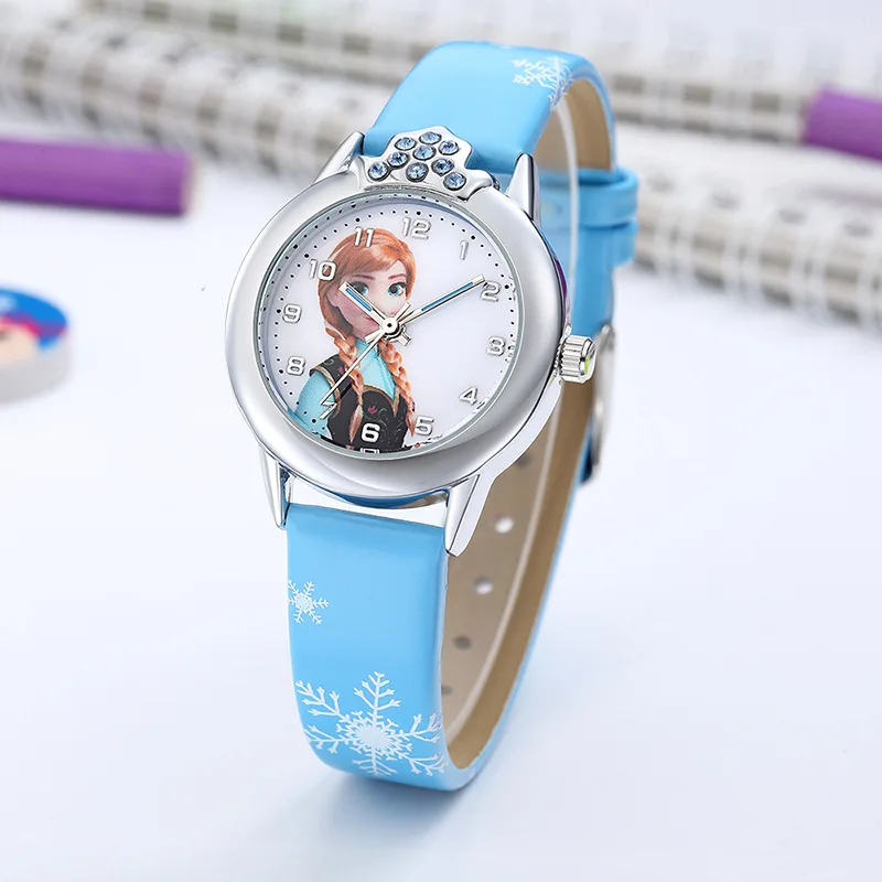 7908 Elsa Watch Girls Hot sell Kids Watches Cute kids cartoon watch Gifts for Kids Girl