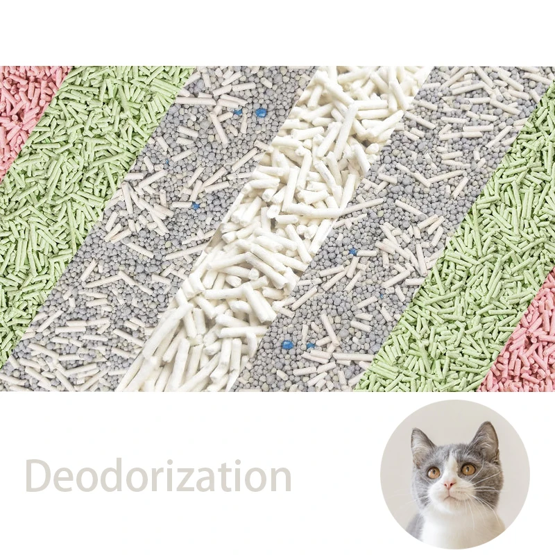 Ball Type And Crushed Type 0.5-4mm Eco-friendly Clumping Bentonite Tofu Cat Litter With Scent