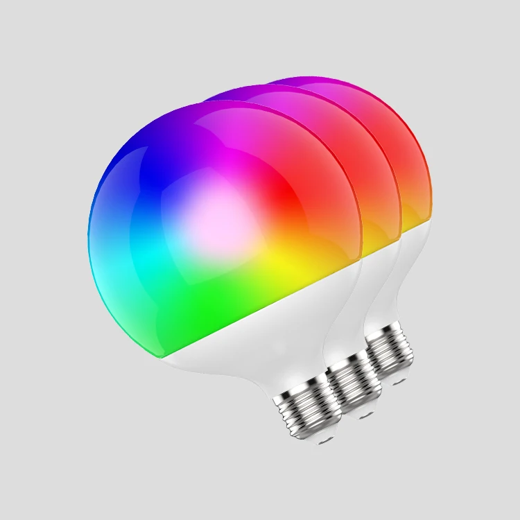Round E26 10w 15w 18w Zigbee Tuya Home Interior E27 Lamp Bulbs B22 Wifi RGB Smart Light Remote Control Led Bulb Dimmable