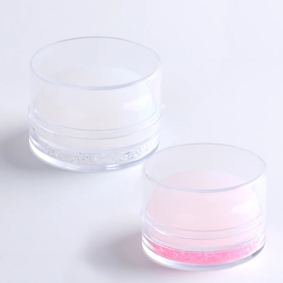 Cross-border new nail tool French nail template transfer tool round flat silicone seal multi-purpose nail