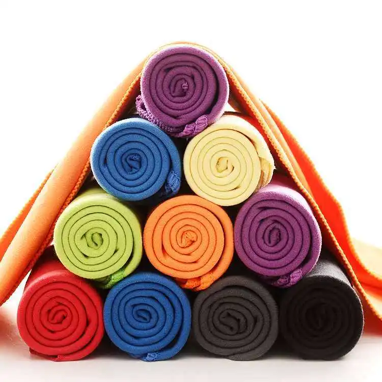 China factory superdry wholesale Custom size microfiber beach sport towel gym with mesh bag