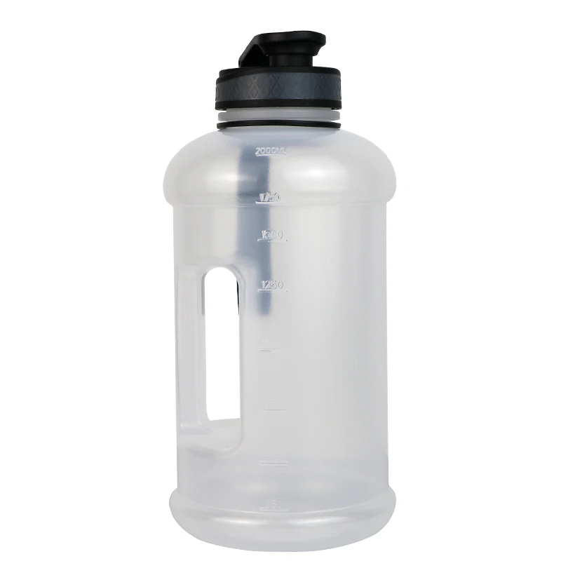 Bodybuilding Water Bottle Big Sports Gym Fitness BPA FREE 1.3L 2.2L Plastic Shaker Water Bottle