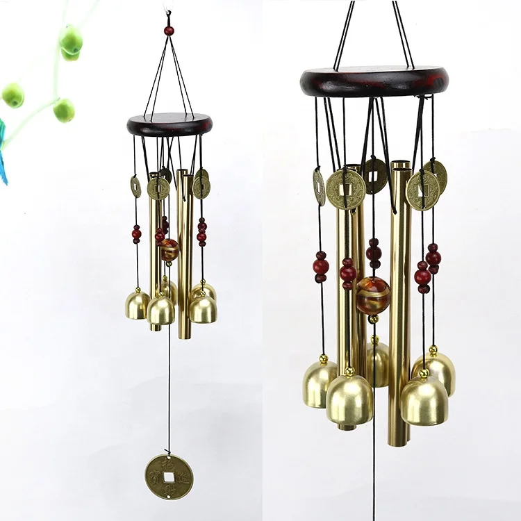 Wholesale wooden multi-tube metal  wind chimes home patio balcony garden decoration crafts holiday gifts