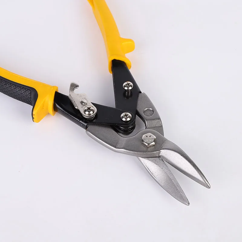 High Quality Aviation Tin Snip For Cutting Steel ALLOY Chrome Vanadium Material Professional Red Aviation Tin Snips