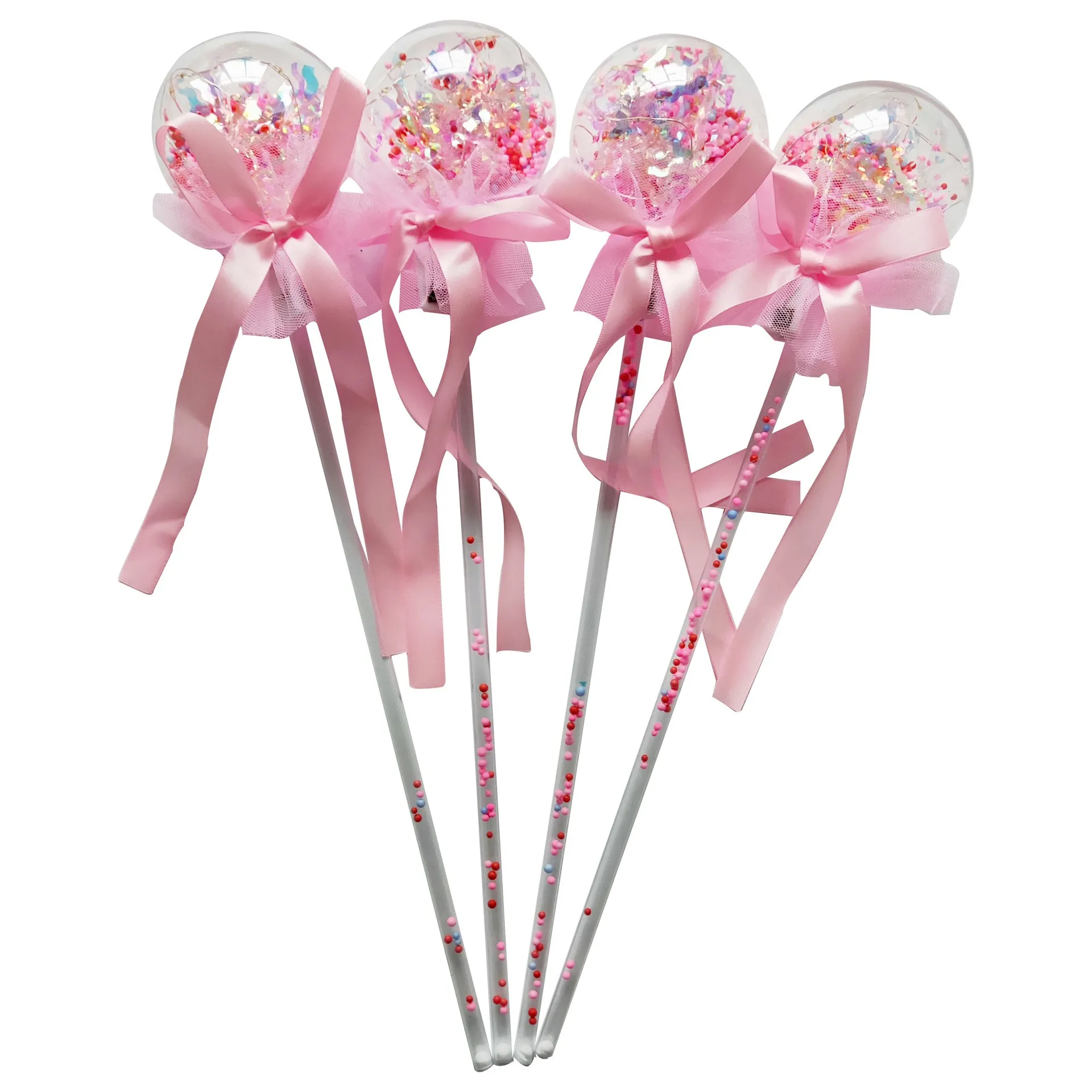 Hot Selling Light Up Bobo Handles Plastic Glowing Magic Wand Led Flashing Fairy Stick Toy (1600792484451)