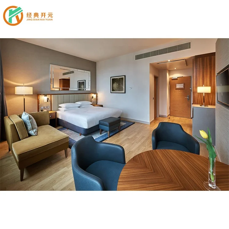 IDM-276 5 star luxury hotel furniture modern king and queen bed room furniture hotel bedroom set