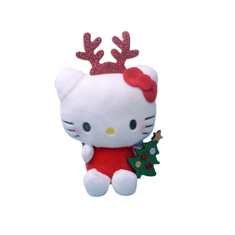 Новый kawaii kitty kulomi melody Рождественская серия Плюшевые игрушки Аниме рождественские подарки сумка кулон мини плюшевые куклы брелок