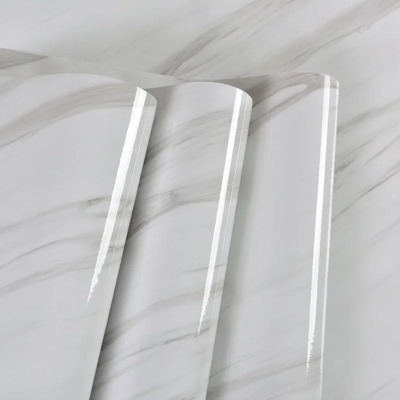 Stone Granite Peel and Stick Vinyl Roll White Marble Contact Paper Wall Paper Rolls Home Decoration Thick Removable Wallpaper