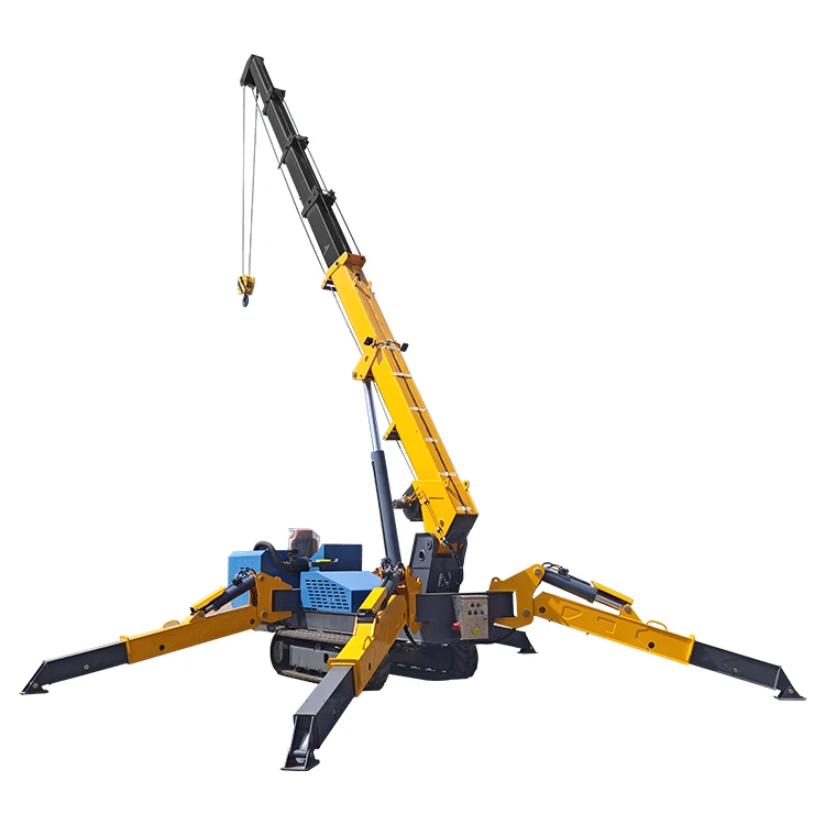 Мини-кран-паук гусеничный 5 тонн подъемная конструкция телескопические выдвижные небольшие краны для узкого пространства