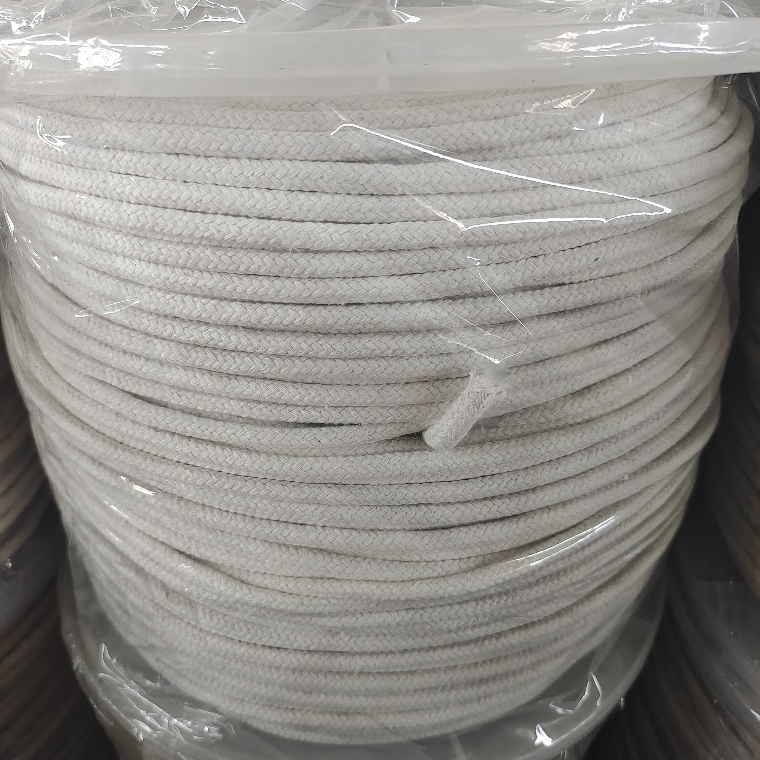 3mm cotton rope core-spun cotton yarn colorful woven handmade tapestry home textile tag rope drawstring rope