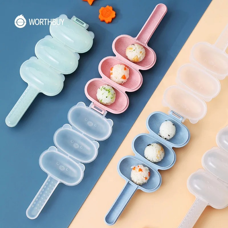 WORTHBUY креативные формы для рисовых шариков форма суши сделай сам устройство риса Onigiri кухонные инструменты аксессуары