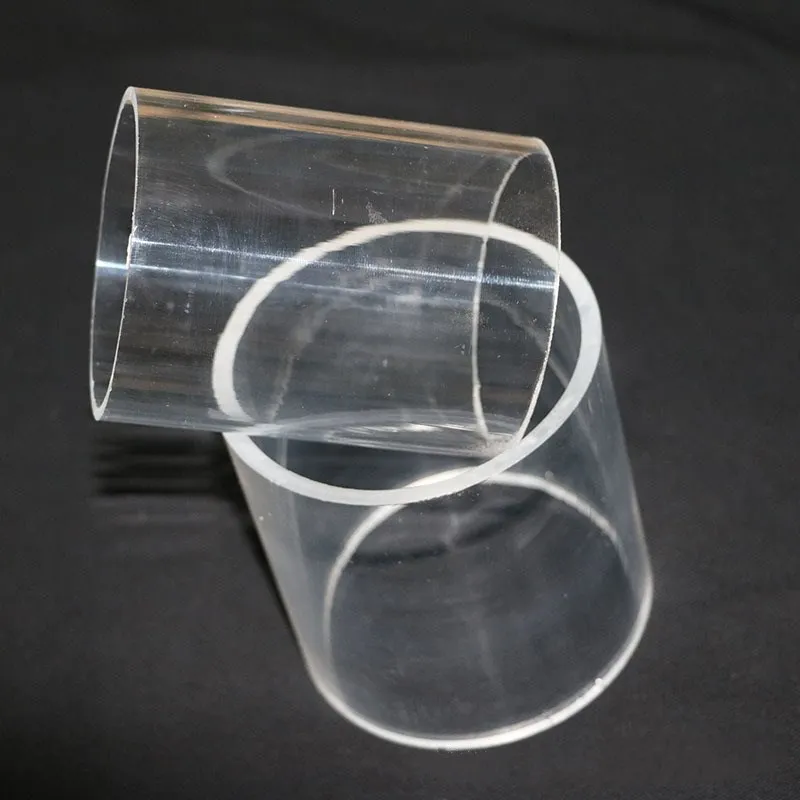 Wholesale Custom size large diameter Transparent heat resistant  High Borosilicate Glass Tube