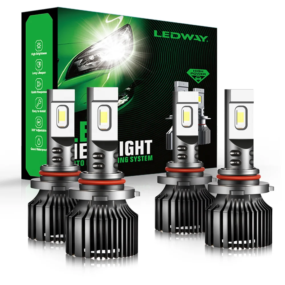 Factory Wholesales Led Headlights For Truck 84W H1 H4 H7 H11 9005 9006 9012 6500K V65 Led Headlight 9006 Led Headlight Bulbs