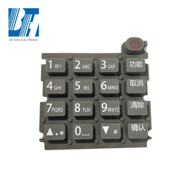 Designed OEM Keycap Membrane Rubber Push Button Switches