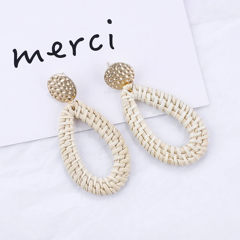  Новые трендовые винтажные дизайнерские позолоченные серьги jhumka ручной работы оптовая продажа бамбуковые плетеные подставки деревянные ювелирные