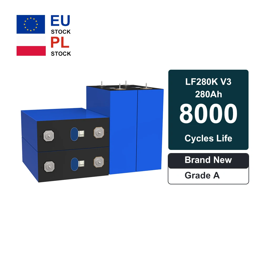 EV E 310ah 280ah 3.2v Prismatic Lifepo4 Cell 300ah Lithium Ion Battery Poland Warehouse Ddp Shipping