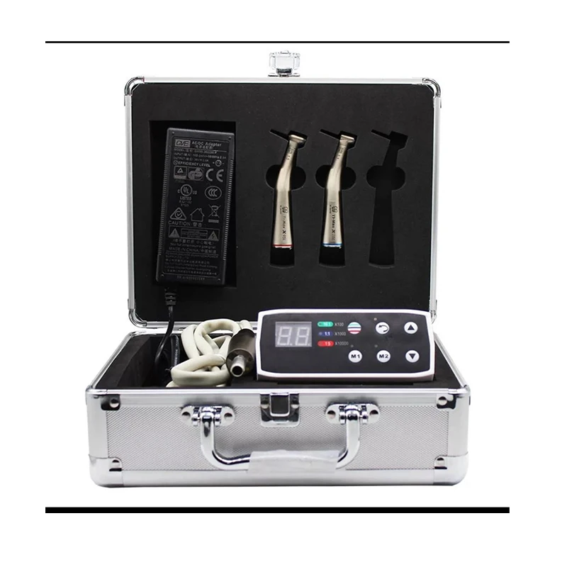 Brushless Fiber Optic Dental Electric motor with 1:5 and 1:1 Handpiece