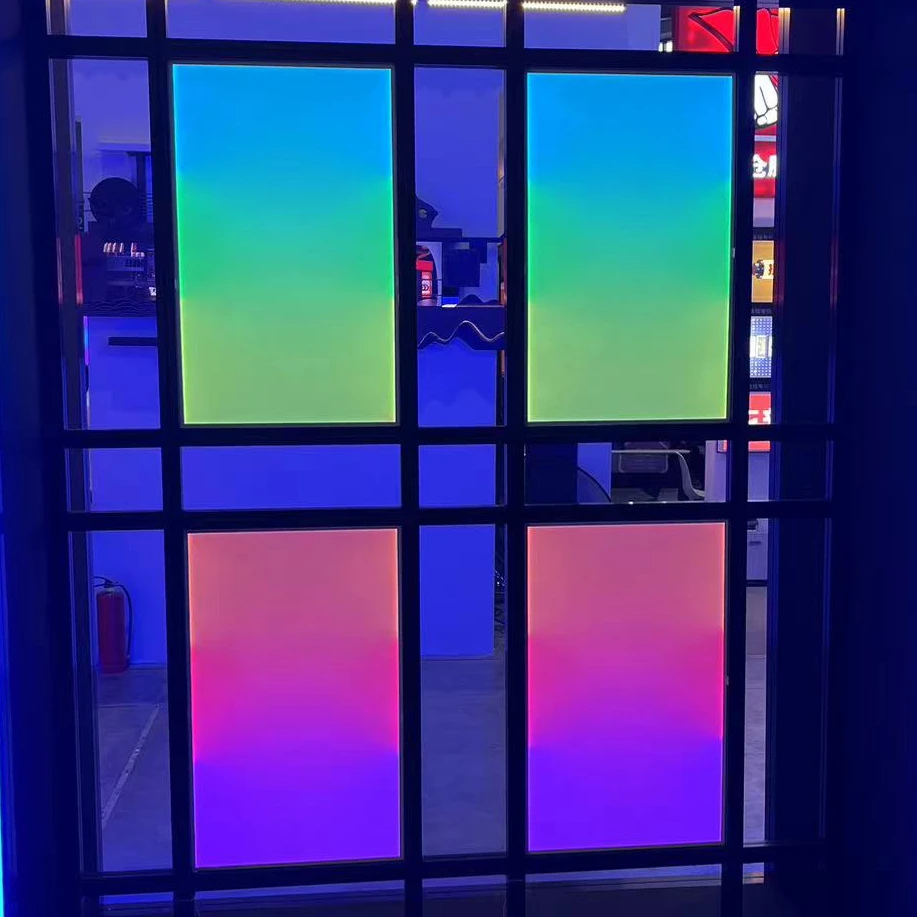 High Quality Acrylic RGB DMX 512 slim led panel