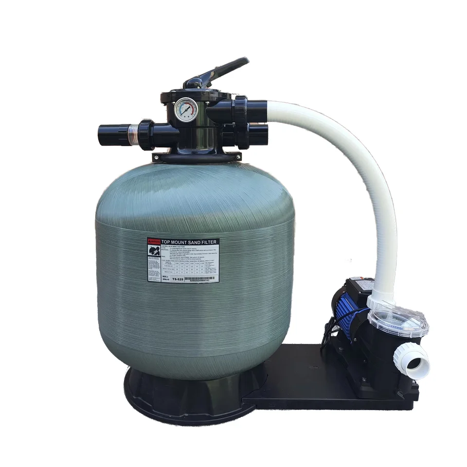Factory Direct Automatic Backwash Sand Filter Pump Combo Fiberglass Swimming Pool Filter Circulation Electric Pump Best Price