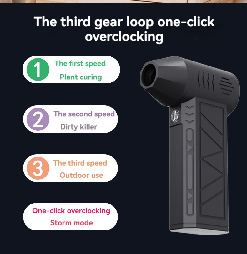 Vehicle car computer keyboard clean powerful rechargeable portable camping air blower cordless air duster turbo violent jet fan