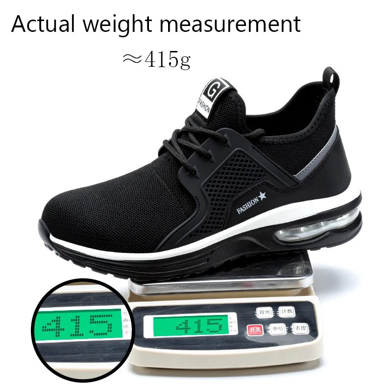 Hot selling professional Flyknitting Upper Soft and Comfortable Anti Stabbing  safety boots for men steel toe