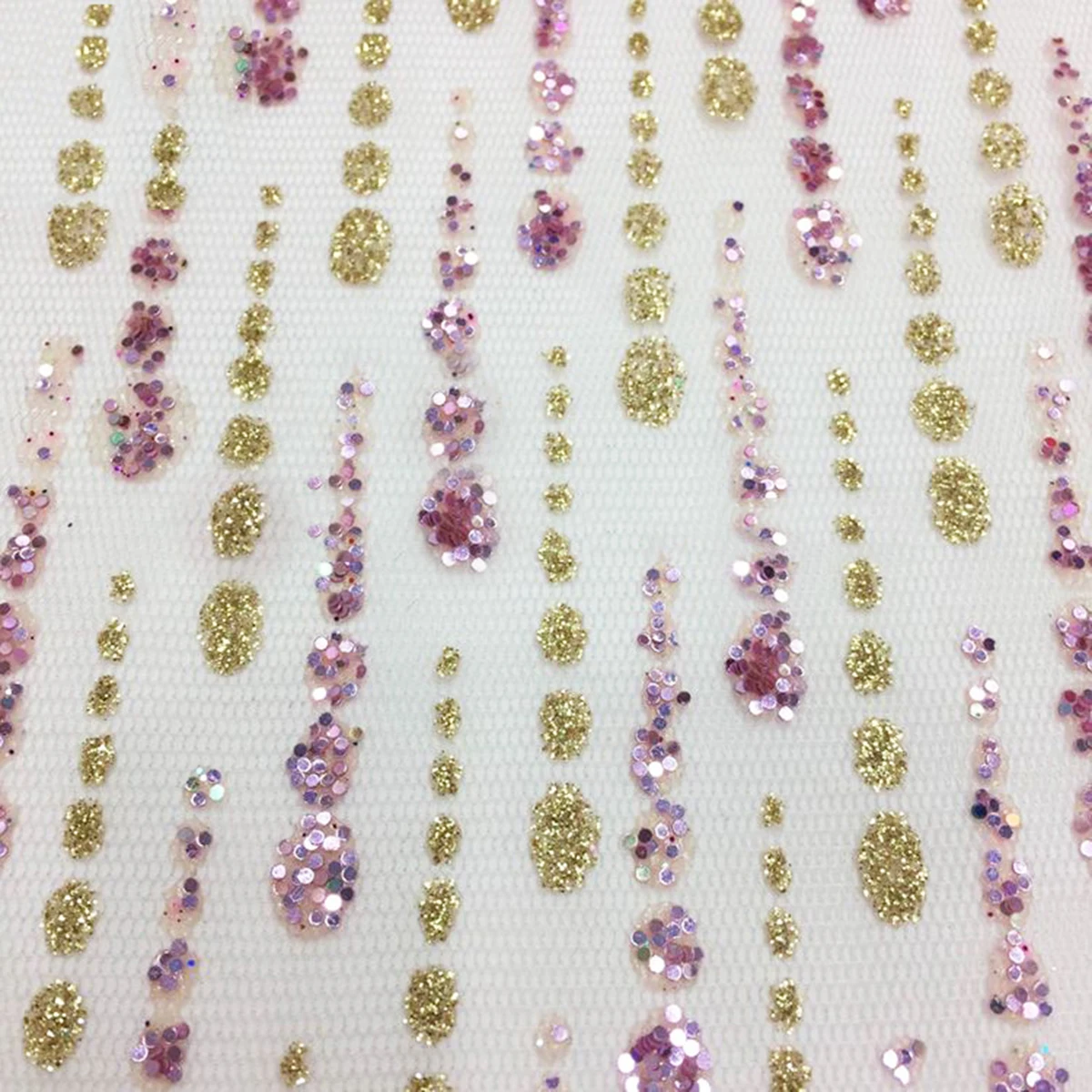 Новейшие нигерийские золотые блестки цвета шампанского, клей, сетчатые кружева с скользящим кружевом для женского вечернего платья, французская фуксия, розовая Тюлевая ткань с блестками