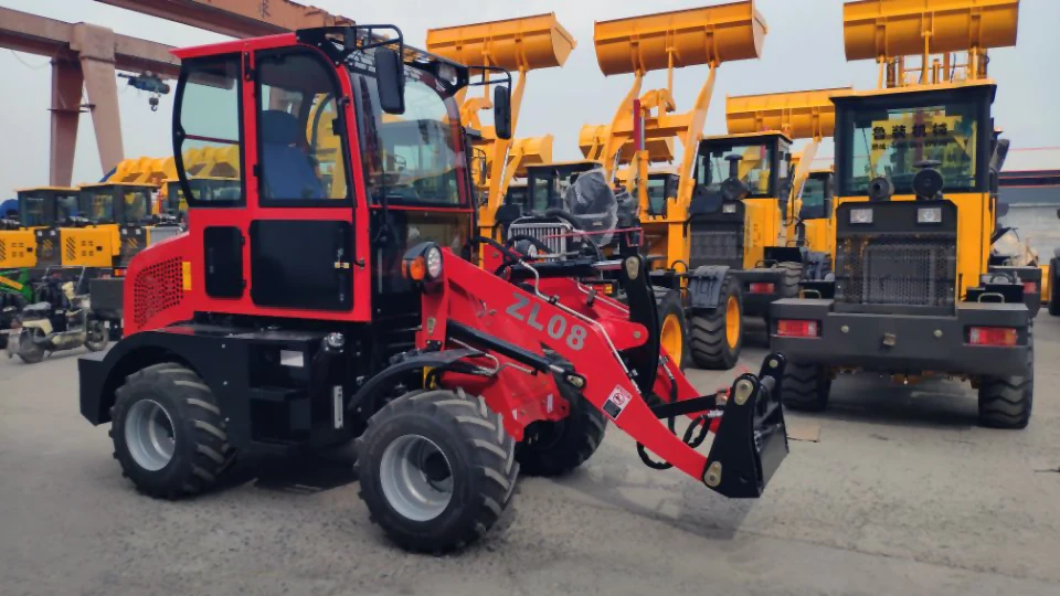 guchi 0.8t wheel loader ZL08 Rated Load 800kg-1000kg big bucket price for sale
