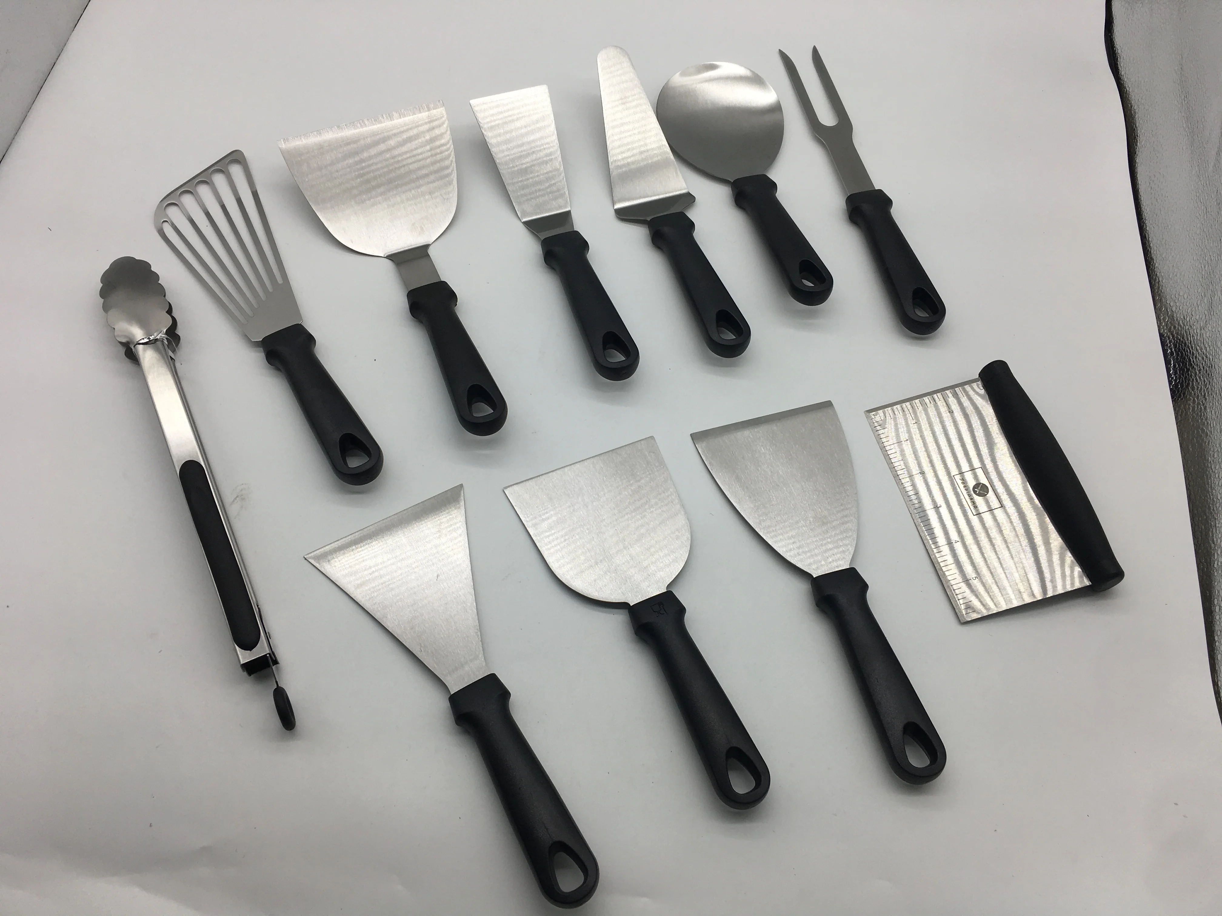 Metal Griddle Spatula Set Stainless Steel - Flat Metal Griddle Accessories kit set