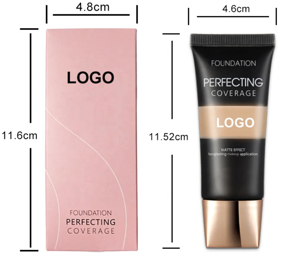 New Arrival High Quality Makeup Foundation OEM Full Coverage Longlasting Liquid Liquid Foundation