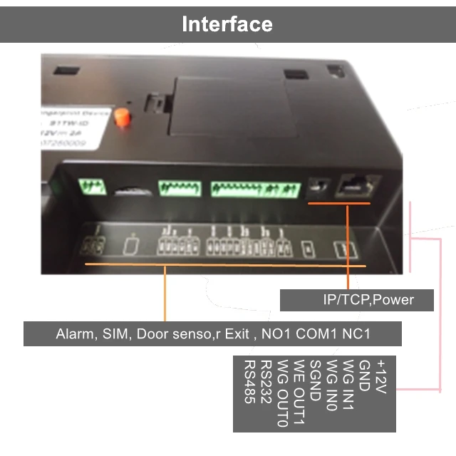 rfid school biometric fingerprint time attendance system access control device ip poe camera face recognition door bell machine