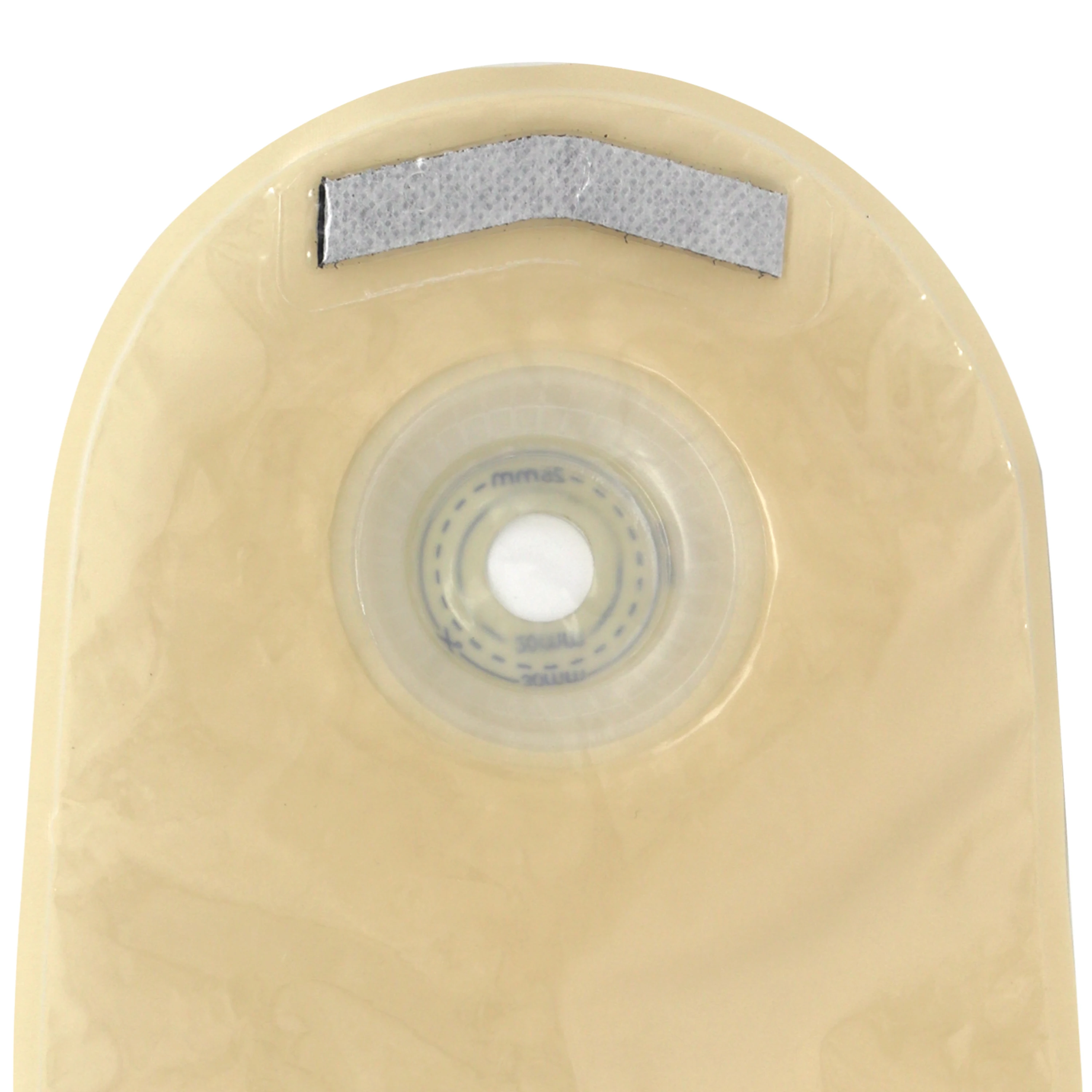 China manufacturer direct supply New Convex colostomia bag with hook and loop