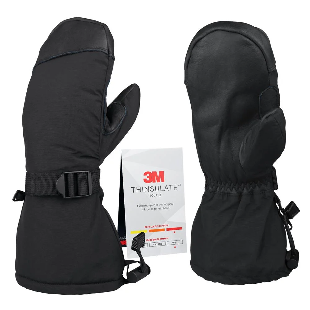 Leather Water Proof Winter Hiking Motorcycle Ski Snowboard Mittens Gloves Custom Logo Hand Warmer Men Women