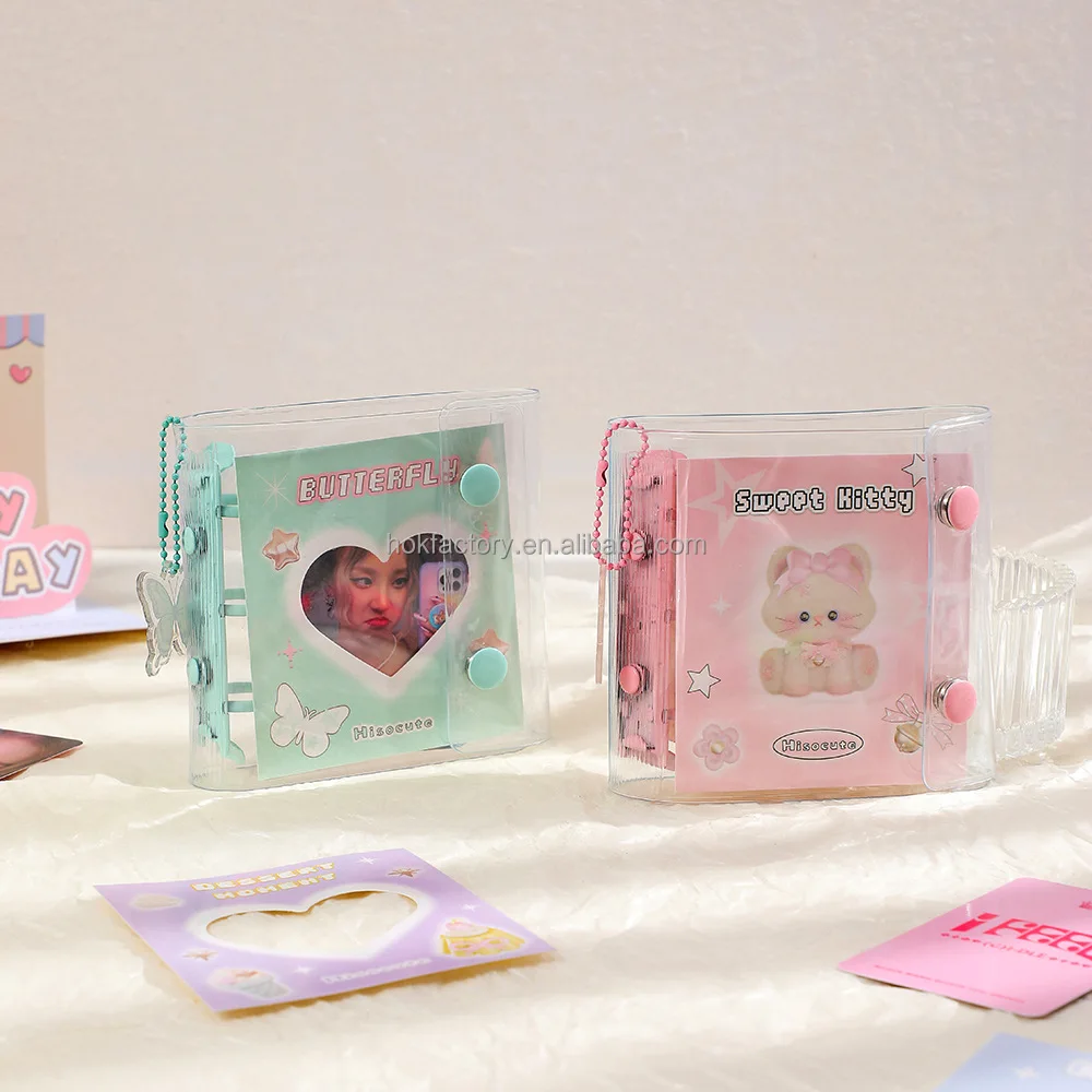 ins style Korean mini loose-leaf book girl can replace the inner Polaroid loose-leaf card book student Gooka ledger