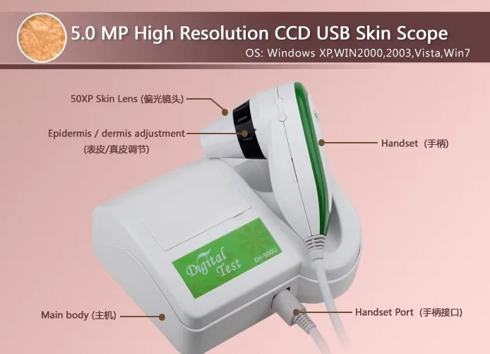 Best selling on Amazon hair/skin/iris analysis machine intelligent technology