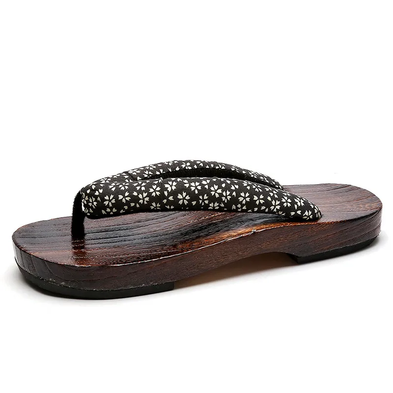 2021 Japanese wood beach cheap flip flops mens shoes