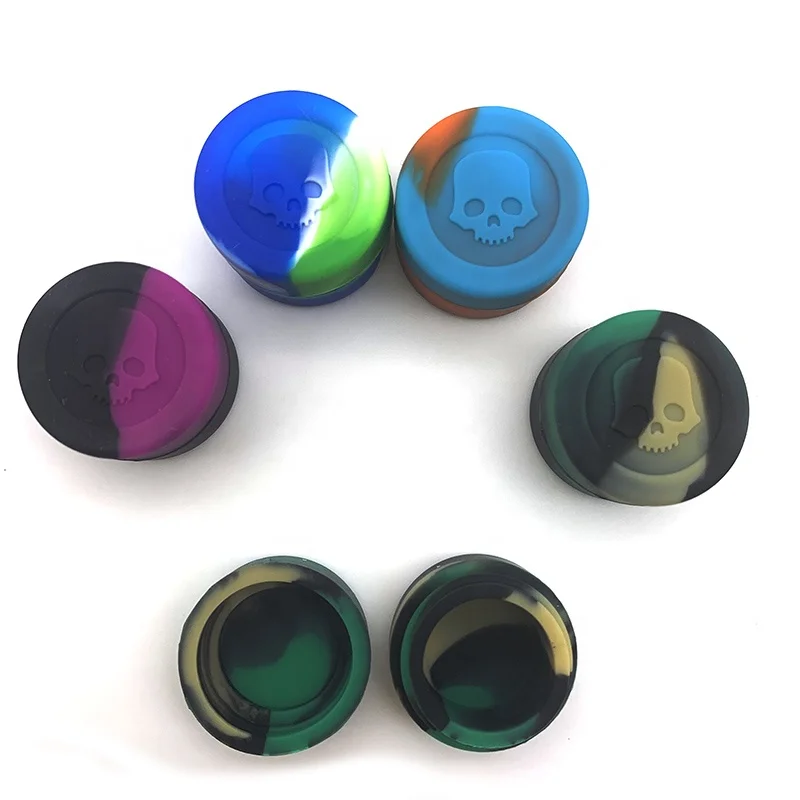 
In Stock Gift Pipes Rubber Cigar Case Stash Box Silicone Dabs Jar Wax Container 