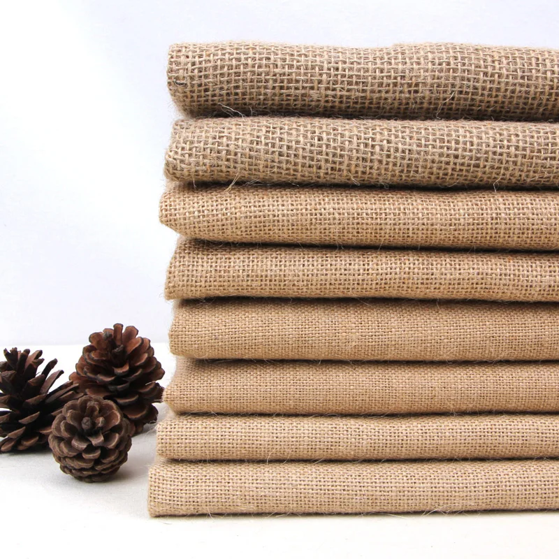 High Quality Anji Jiahe Jute Textile Fabric 100% Jute Fabric Yute Tela Saco Hessian Jute