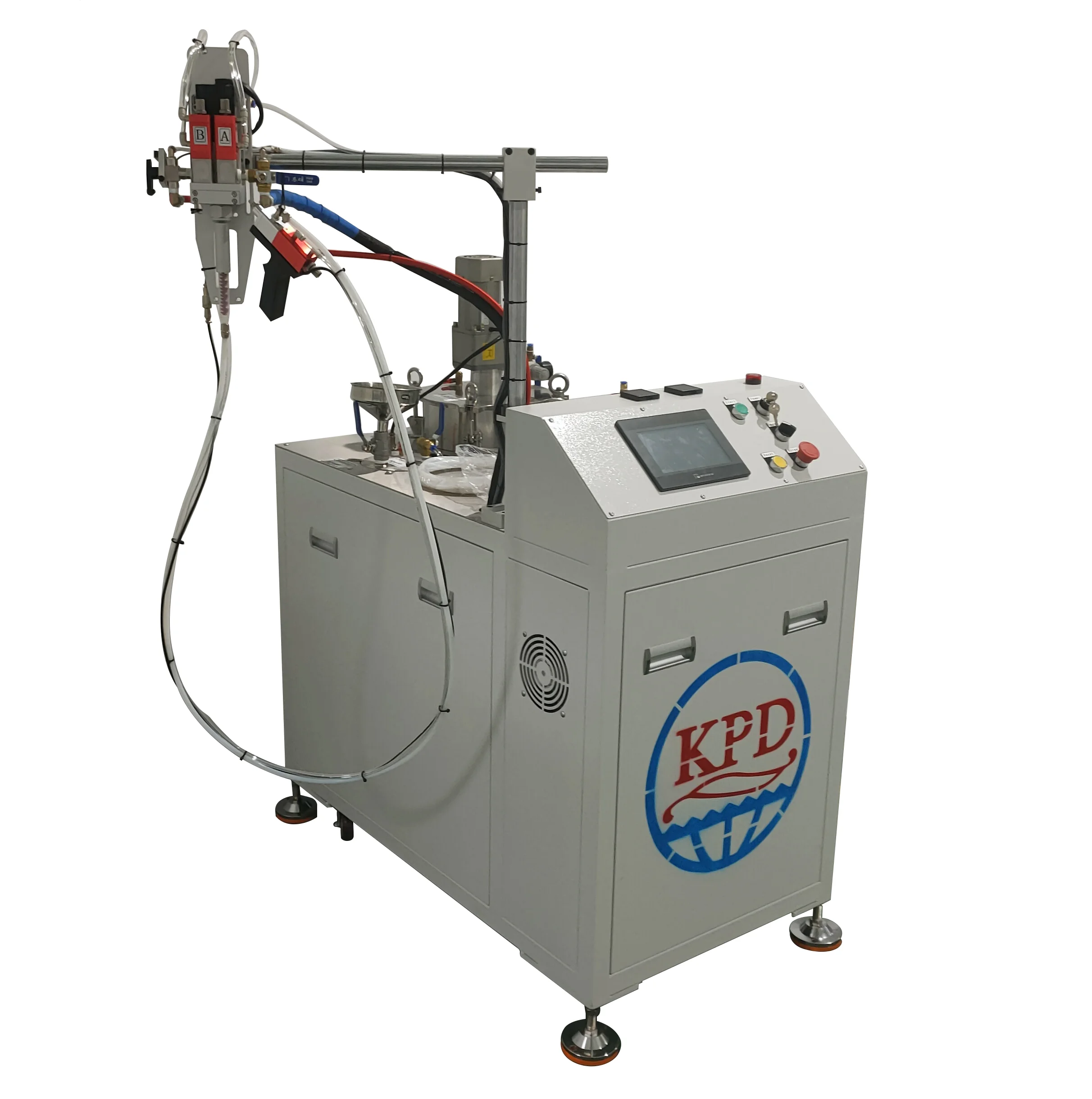 semi auto PU Adhesive Epoxy Resin Potting Machine AB Glue Mixer Two Component Filling Dispenser Glue Mixing Machine