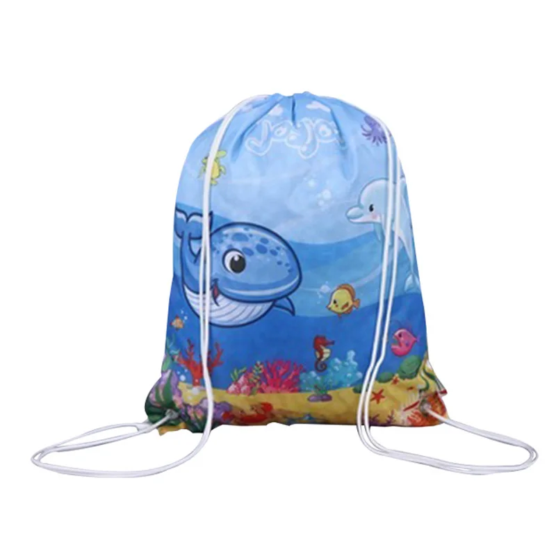 Детская сумка на шнурке, хлопковый Нетканый экологически чистый пылезащитный мешок на шнурке премиум-класса