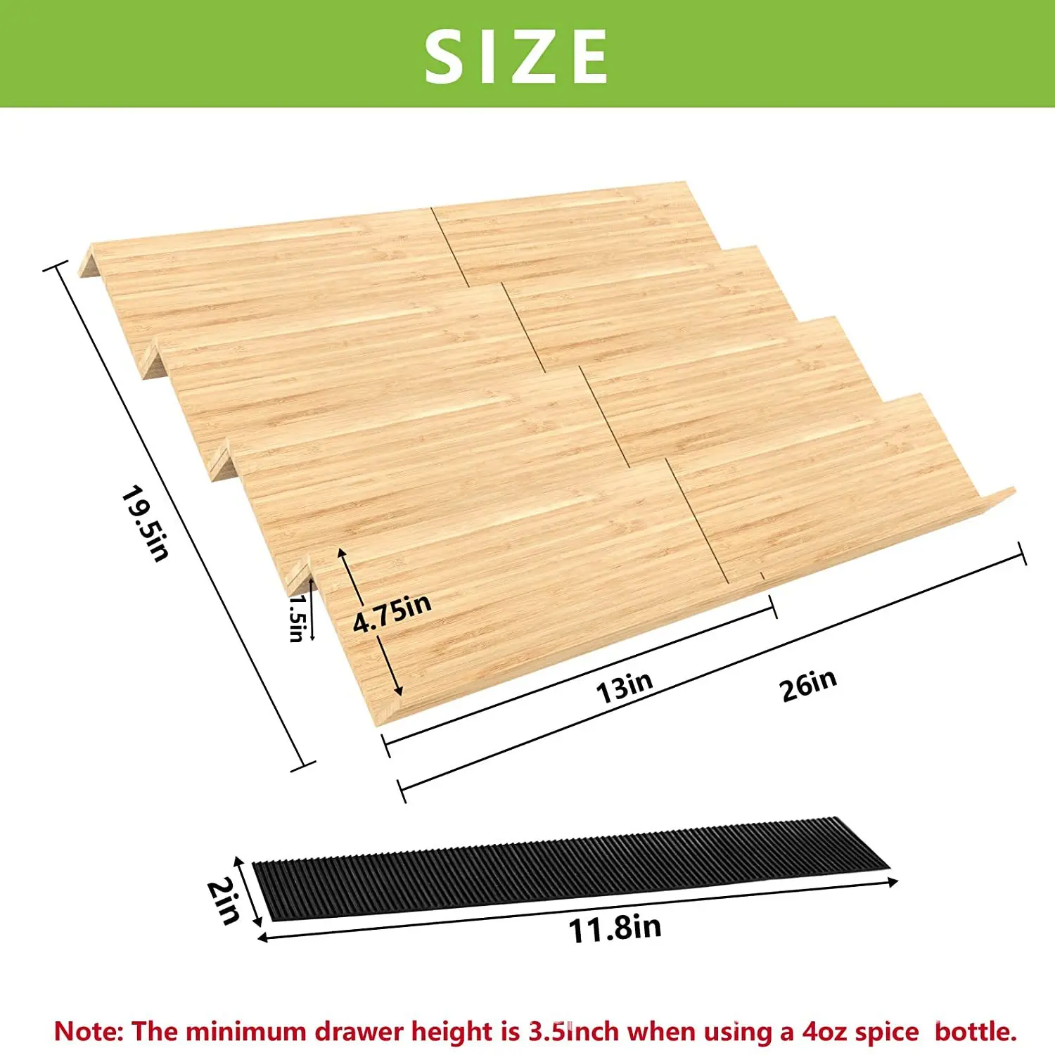 Factory 4-tier Bamboo Kitchen Wooden Spice Rack Step Shelf Cabinet Organizer