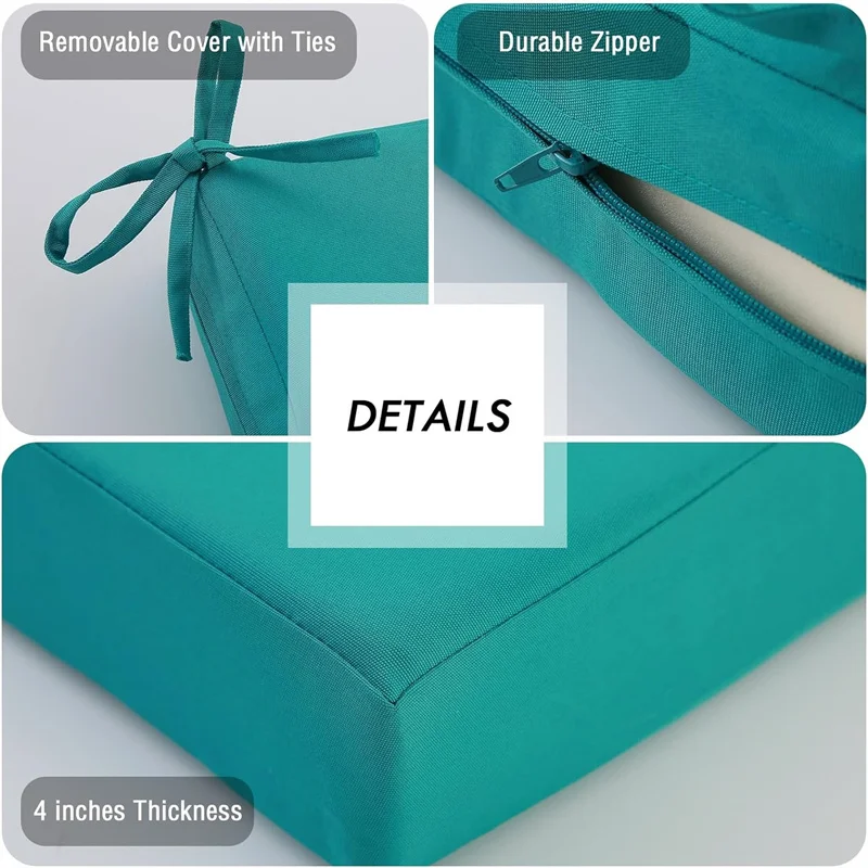 Outdoor Furniture Brown Sofa Cushion Set Replacement Waterproof Fabric Clearance