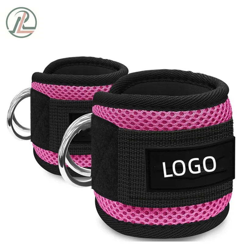 Sandwich Material Ankle Strap for Cable Machine for Glute Workouts and Leg Extensions with Strap
